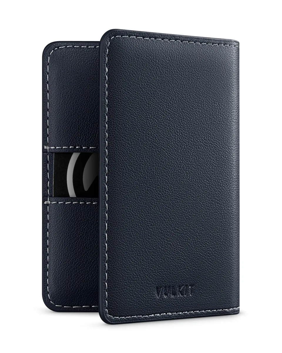 vulkit-bifold-kartenetui-leder-blau-rfid-8-karten-slim-geldbeutel image 1