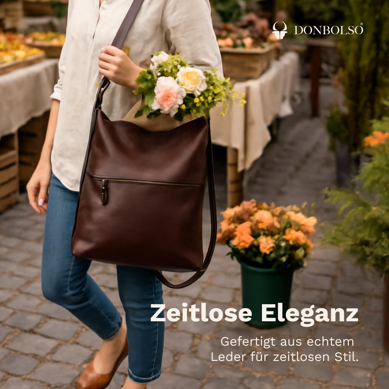donbolso-berlin-handtasche-braun-echtleder-shopper-vintage image 2