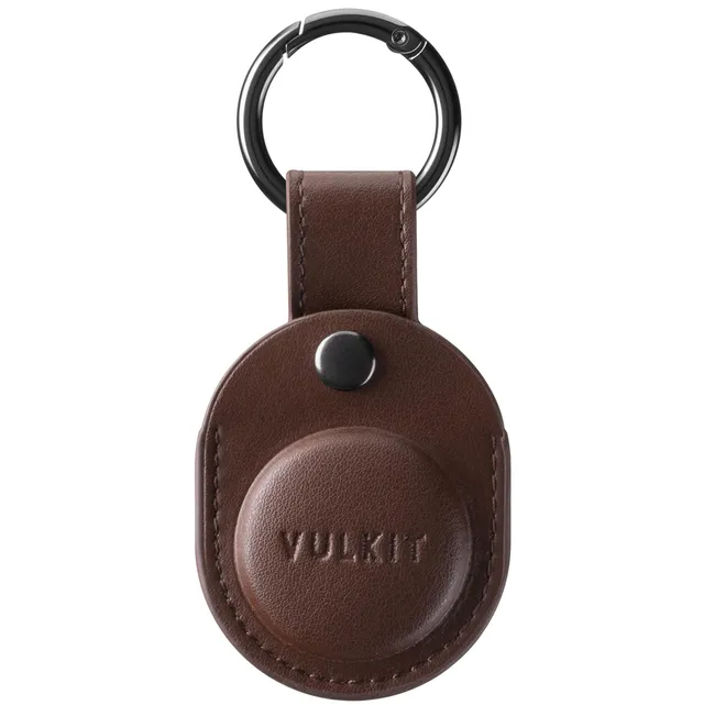 vulkit-air-tag-holder-schl-sselanh-nger-leder-schutzh-lle-schwarz image 1