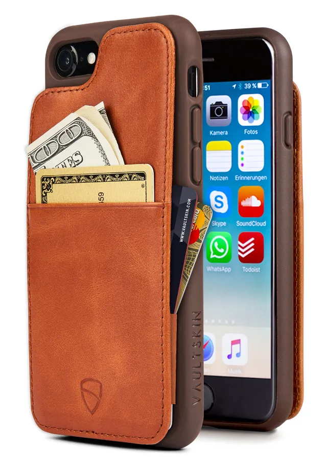 vaultskin-eton-iphone-se-handyh-lle-cognac-echtleder image 1