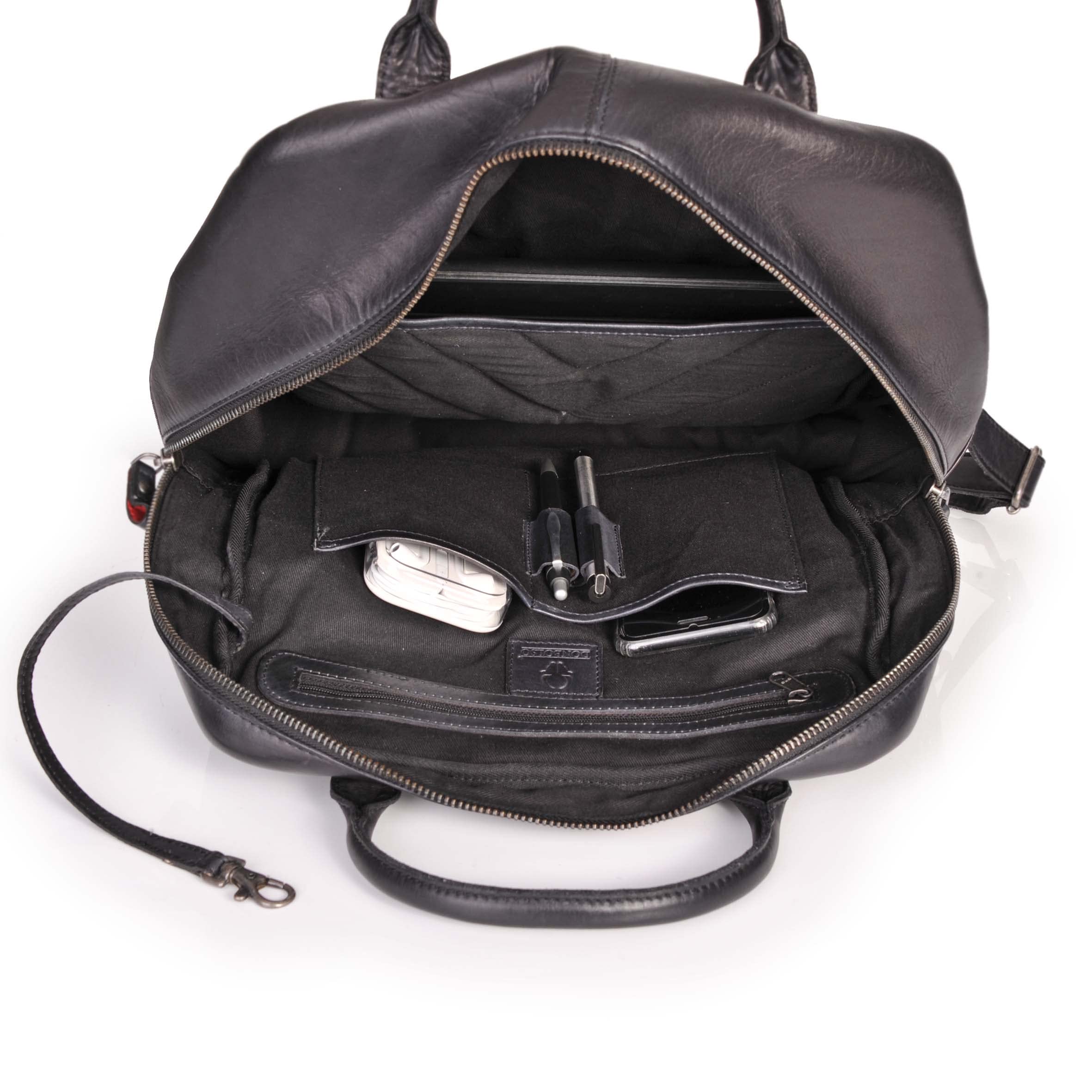 donbolso-monaco-rucksack-nappaleder-daypack-schwarz-damen image 6