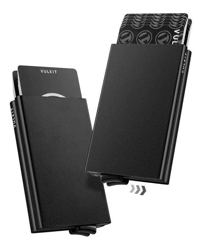vulkit-aluminum-pop-up-kartenetui-metall-schwarz-rfid image 1