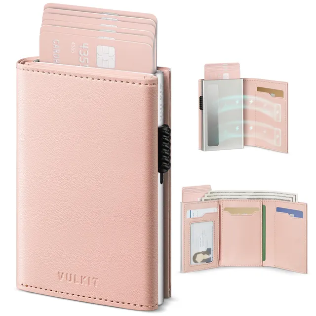 vulkit-bifold-wallet-kreditkartenetui-damen-rosa-rfid image 1