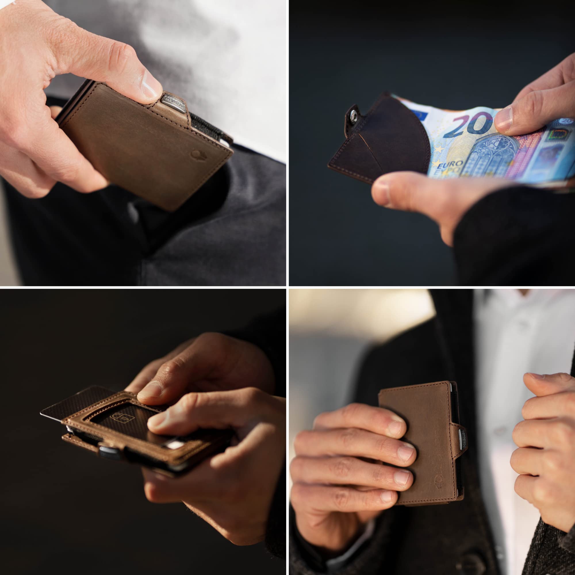 donbolso-piko-mini-wallet-echt-leder-braun-vintage-6-karten-rfid image 5