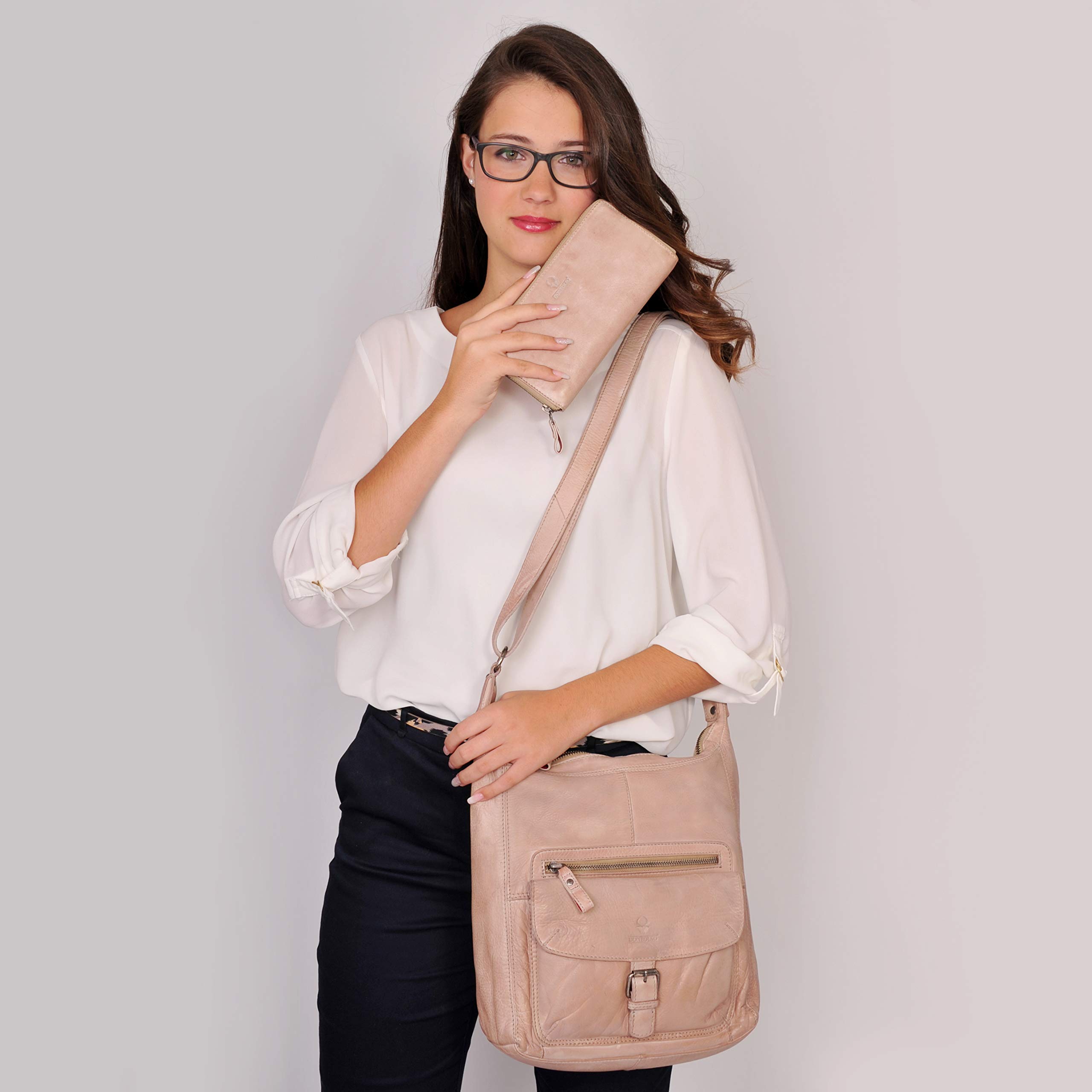 donbolso-paris-handtasche-nappaleder-cremeros-vintage image 2