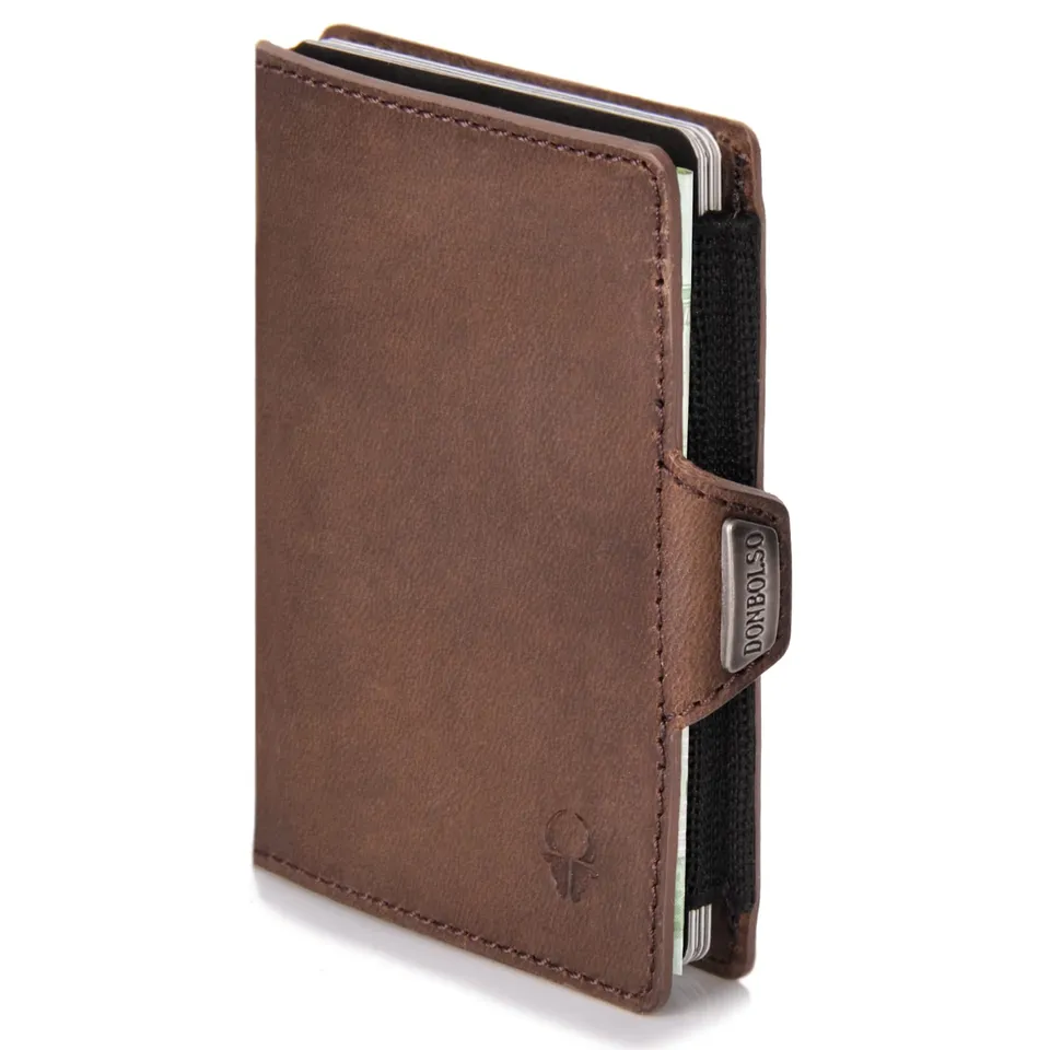 donbolso-piko-mini-wallet-echt-leder-braun-vintage-6-karten-rfid image 1