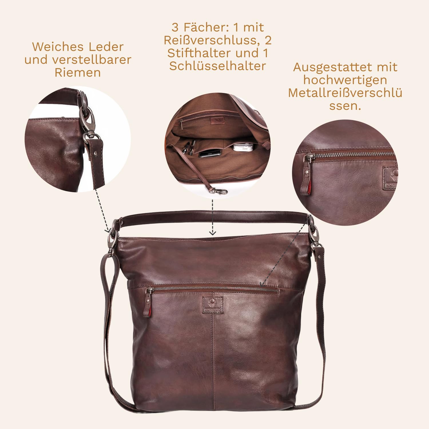 donbolso-berlin-handtasche-braun-echtleder-shopper-vintage image 5