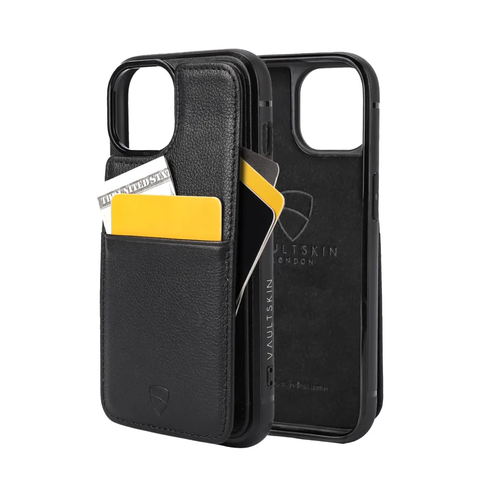 vaultskin-eton-iphone-15-handyh-lle-leder-schwarz-8-karten image 1