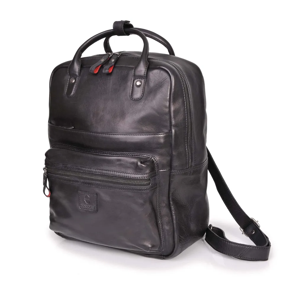 donbolso-monaco-rucksack-nappaleder-daypack-schwarz-damen image 1