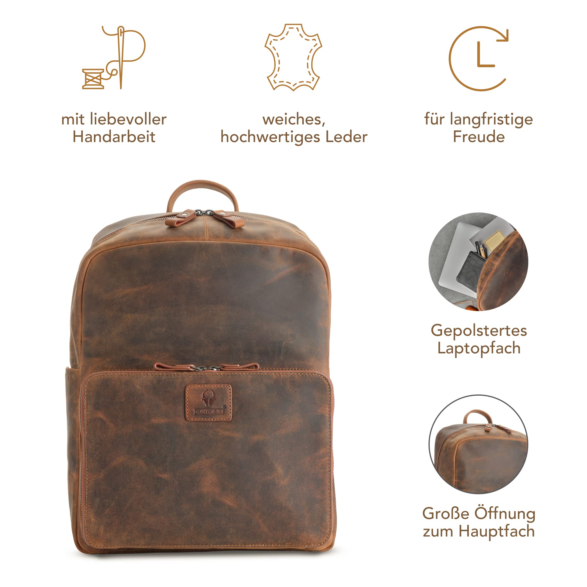 donbolso-tokio-rucksack-leder-vintage-braun-laptop image 4