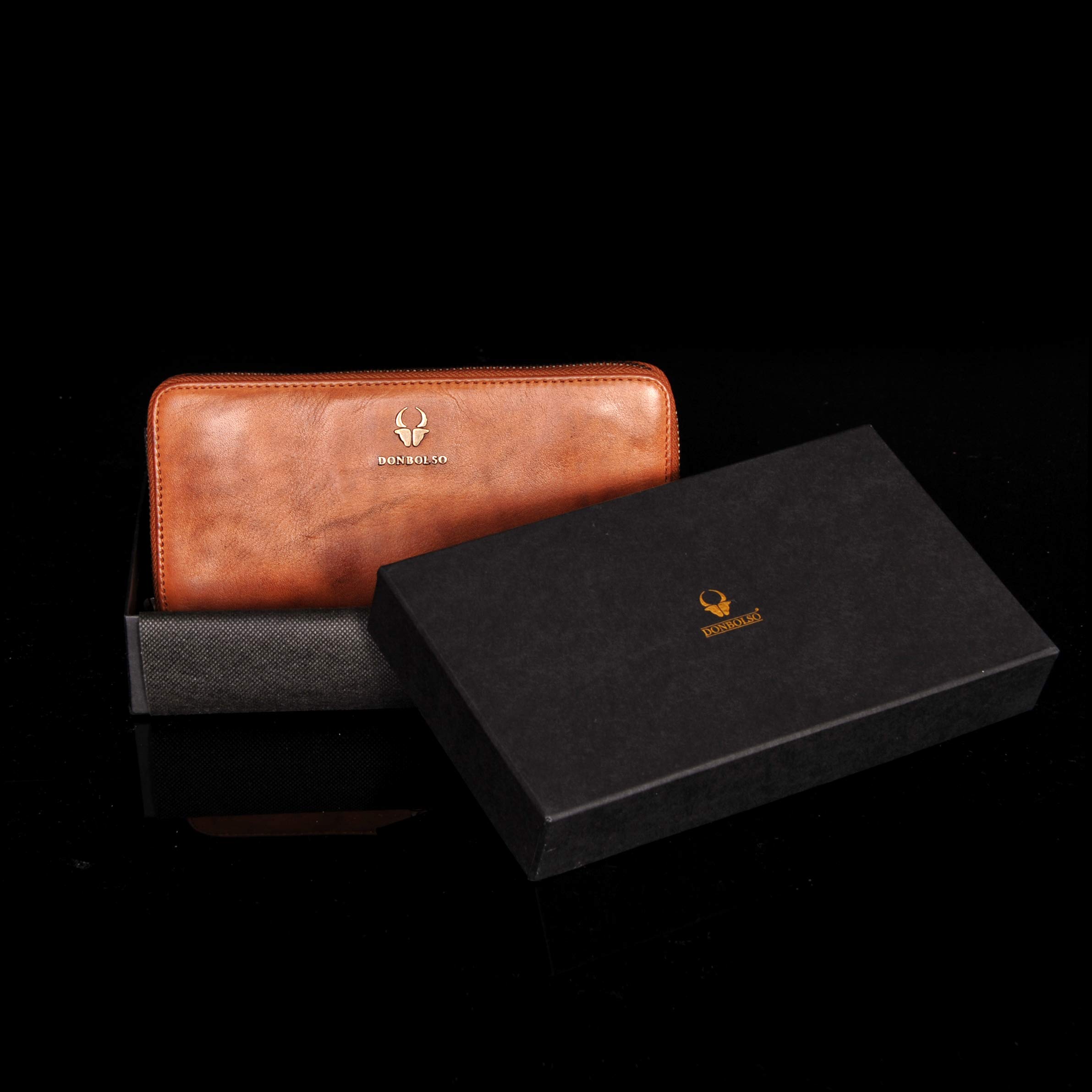 donbolso-geldb-rsen-damen-portemonnaie-cognac-nappa-rfid image 7