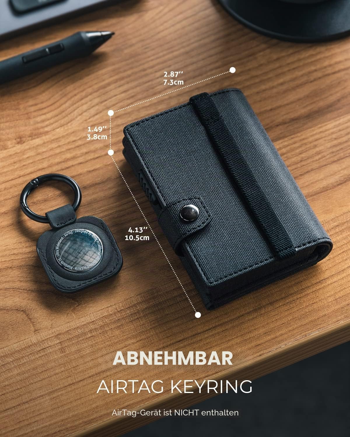 vulkit-airtag-holder-wallet-kreditkartenetui-schwarz-rfid image 5
