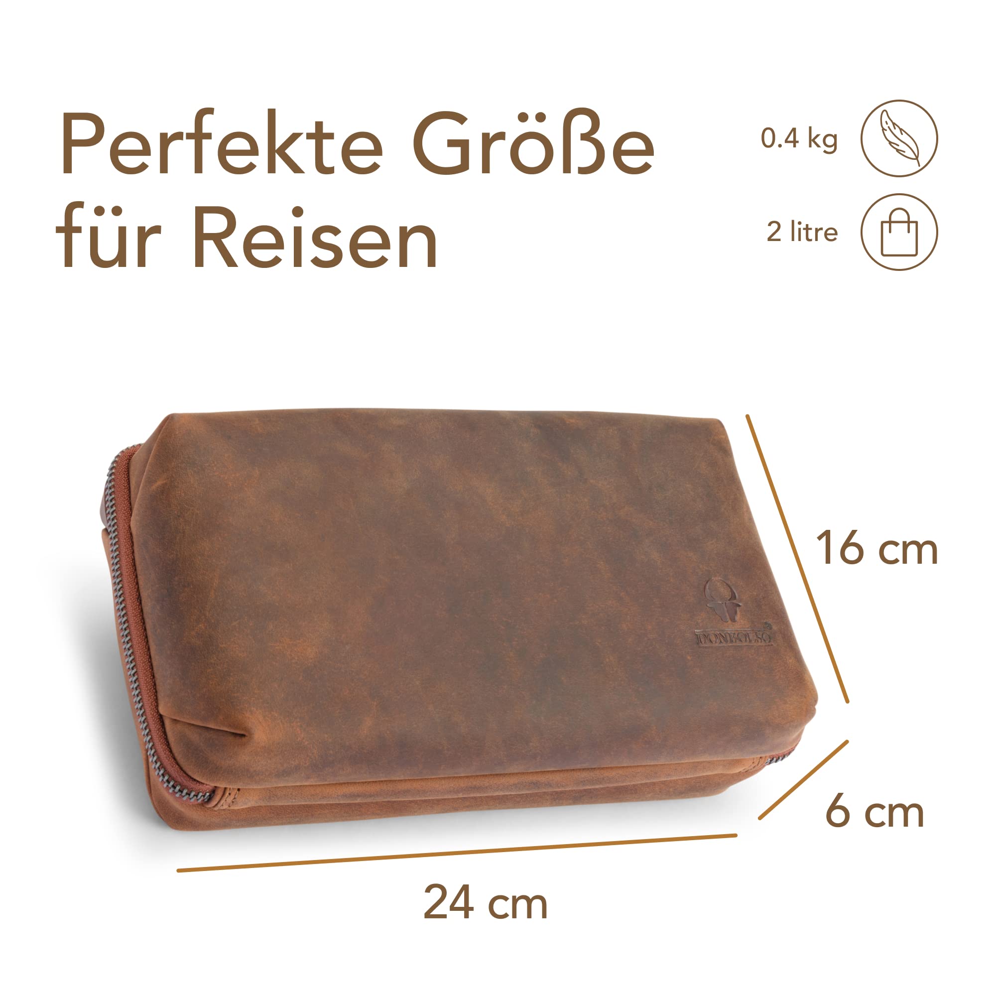 donbolso-chicago-tech-pouch-leder-vintage-braun-kabeltasche image 4
