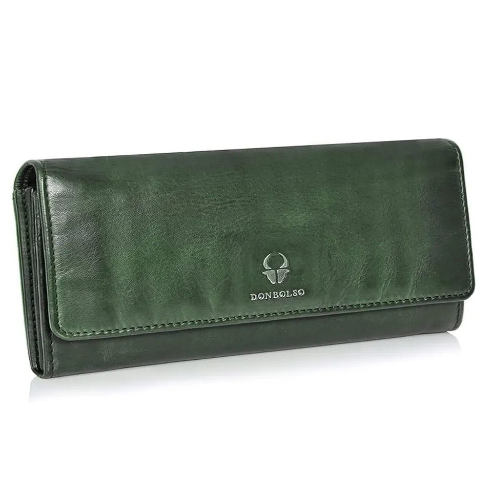 donbolso-florenz-geldb-rse-damen-olivgr-n-leder-rfid image 1