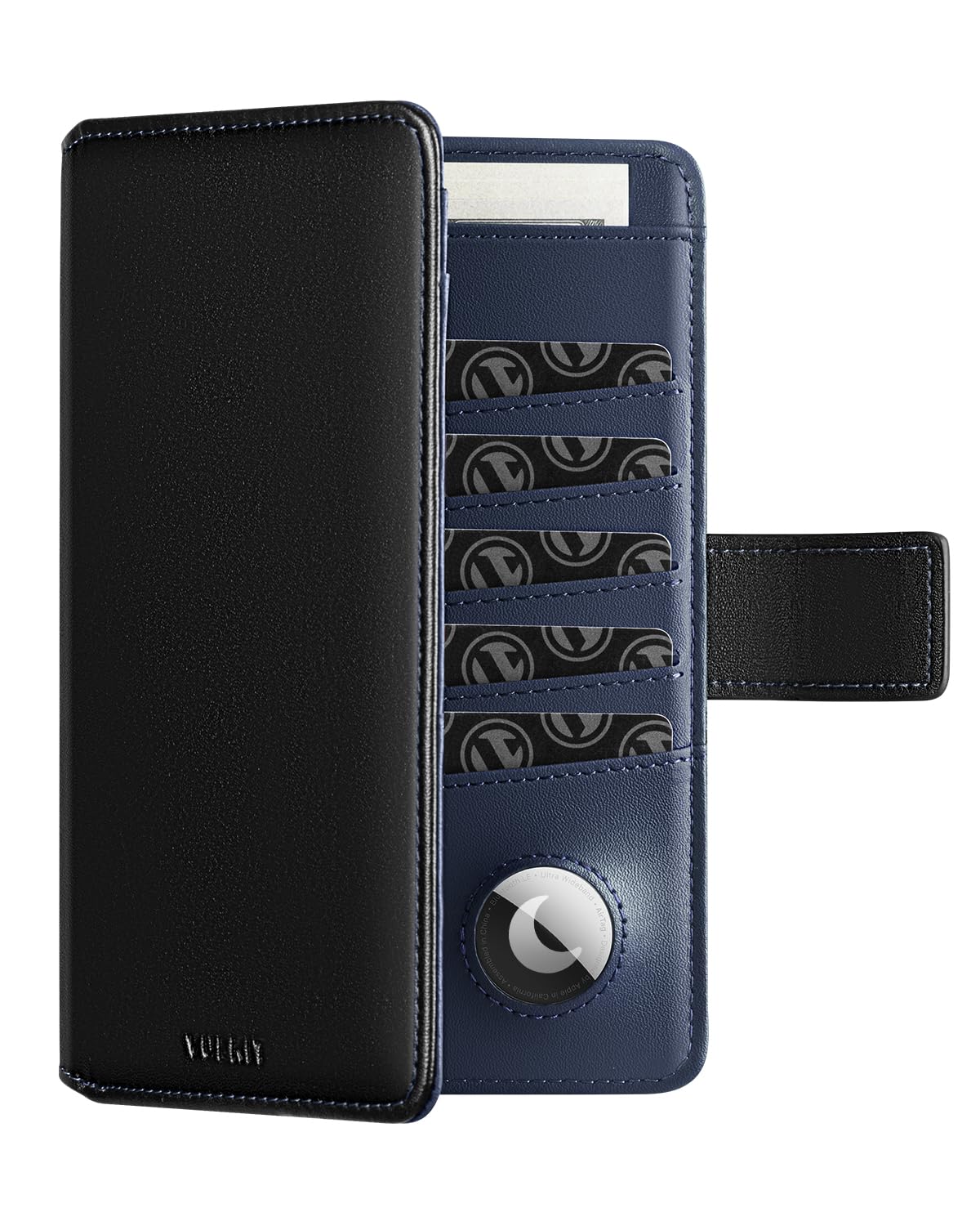 vulkit-passport-card-holder-reisepassh-lle-leder-dunkelgrau-rfid image 7