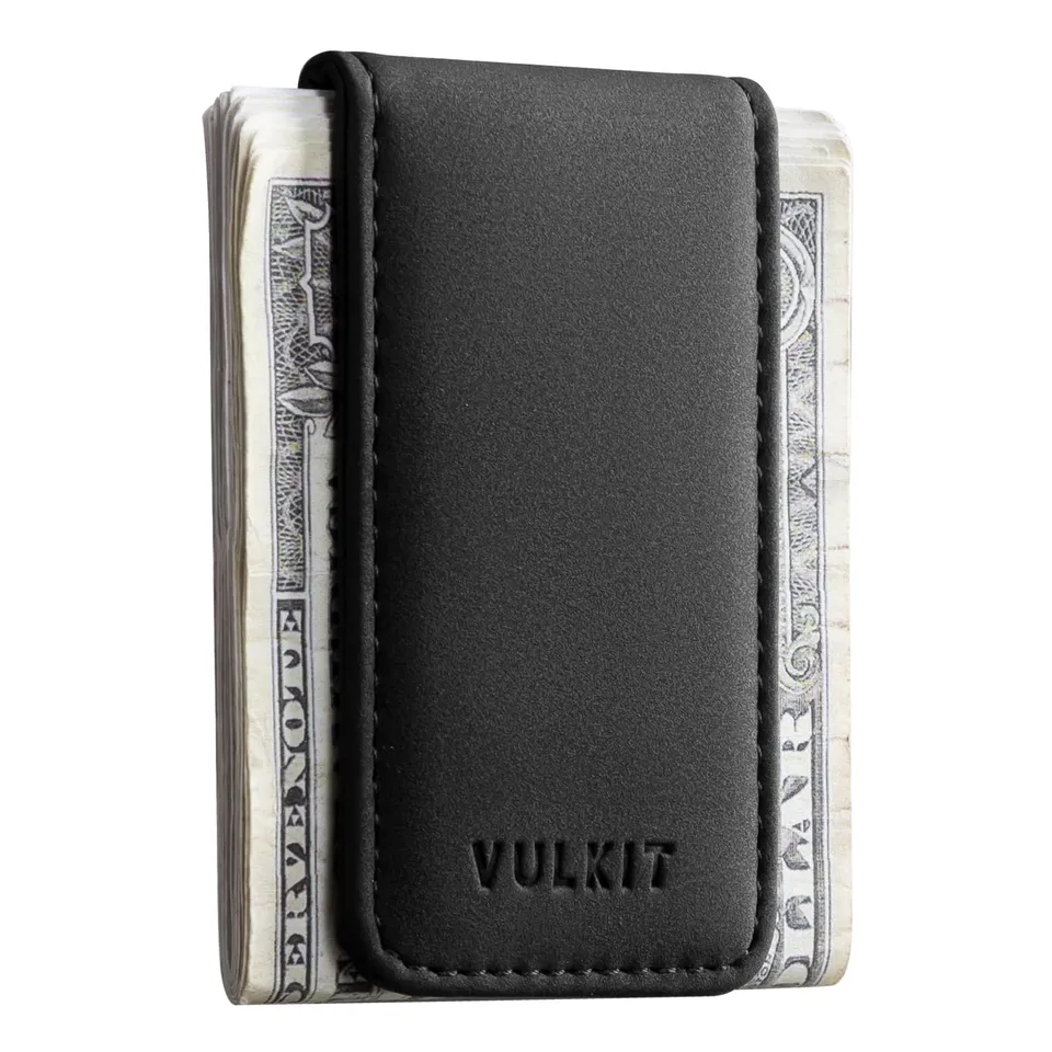 vulkit-magnet-geldklammer-leder-schwarz-f-r-15-scheine-8-karten image 1