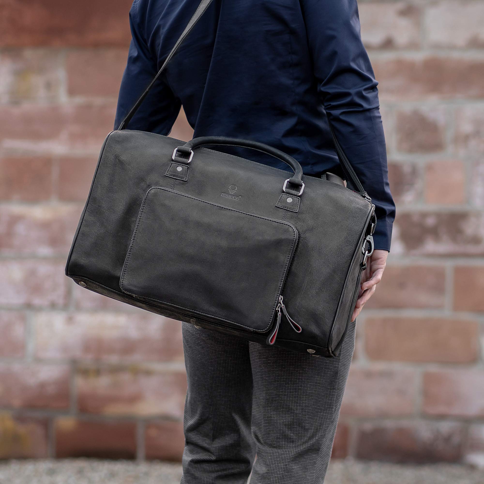 donbolso-neapel-weekender-reisetasche-schwarz-leder-51-liter image 4