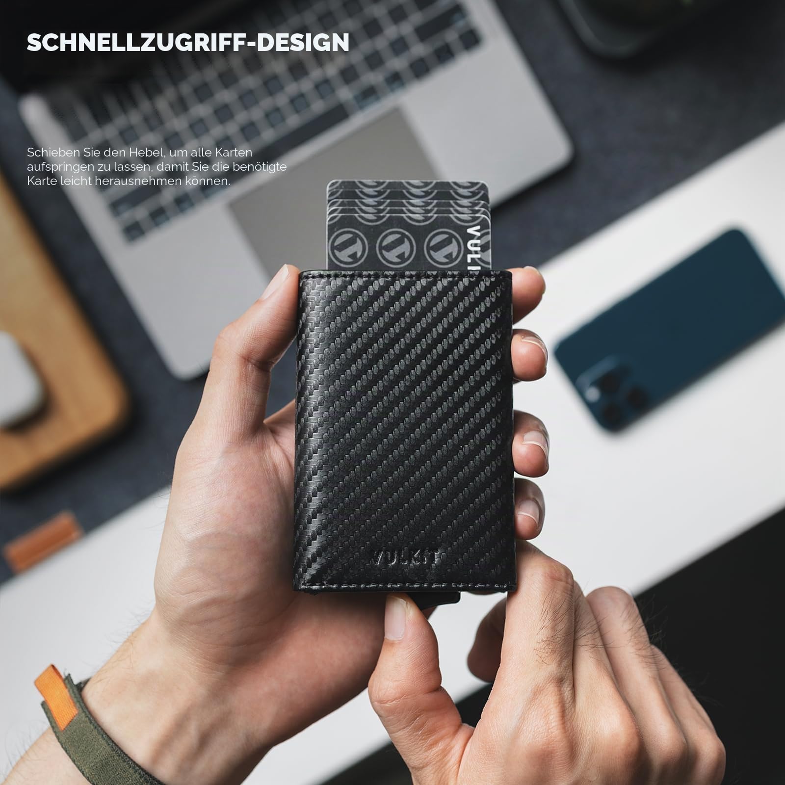 vulkit-leather-pop-up-wallet-kartenetui-carbon-schwarz-rfid image 3