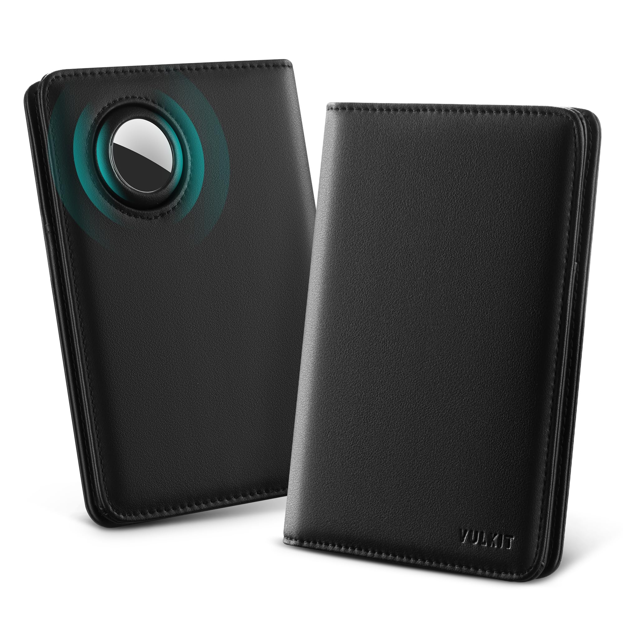 vulkit-passport-card-holder-reisepassh-lle-schwarz-airtag-rfid image 1